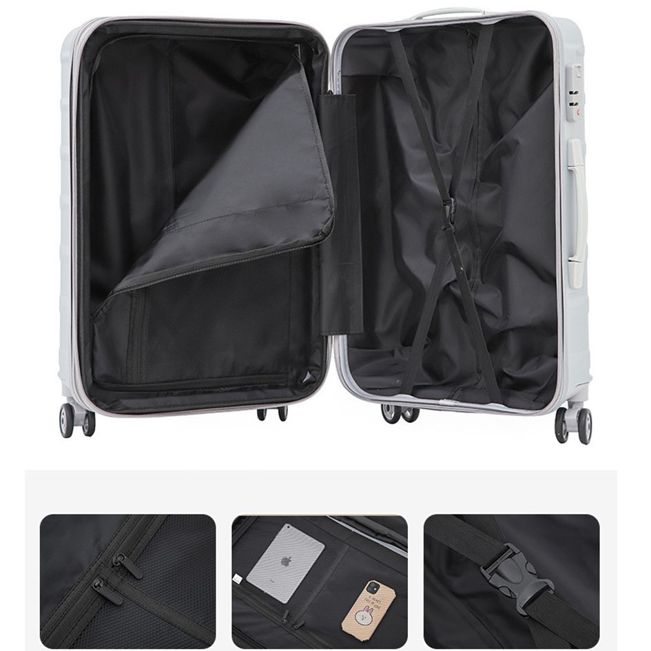 luxury 3-piece hard shell luggage